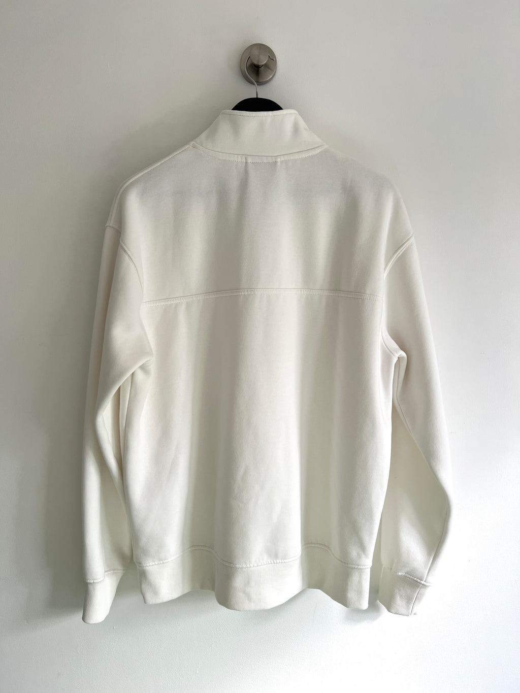 Pull&Bear White Quarter Zip Jumper