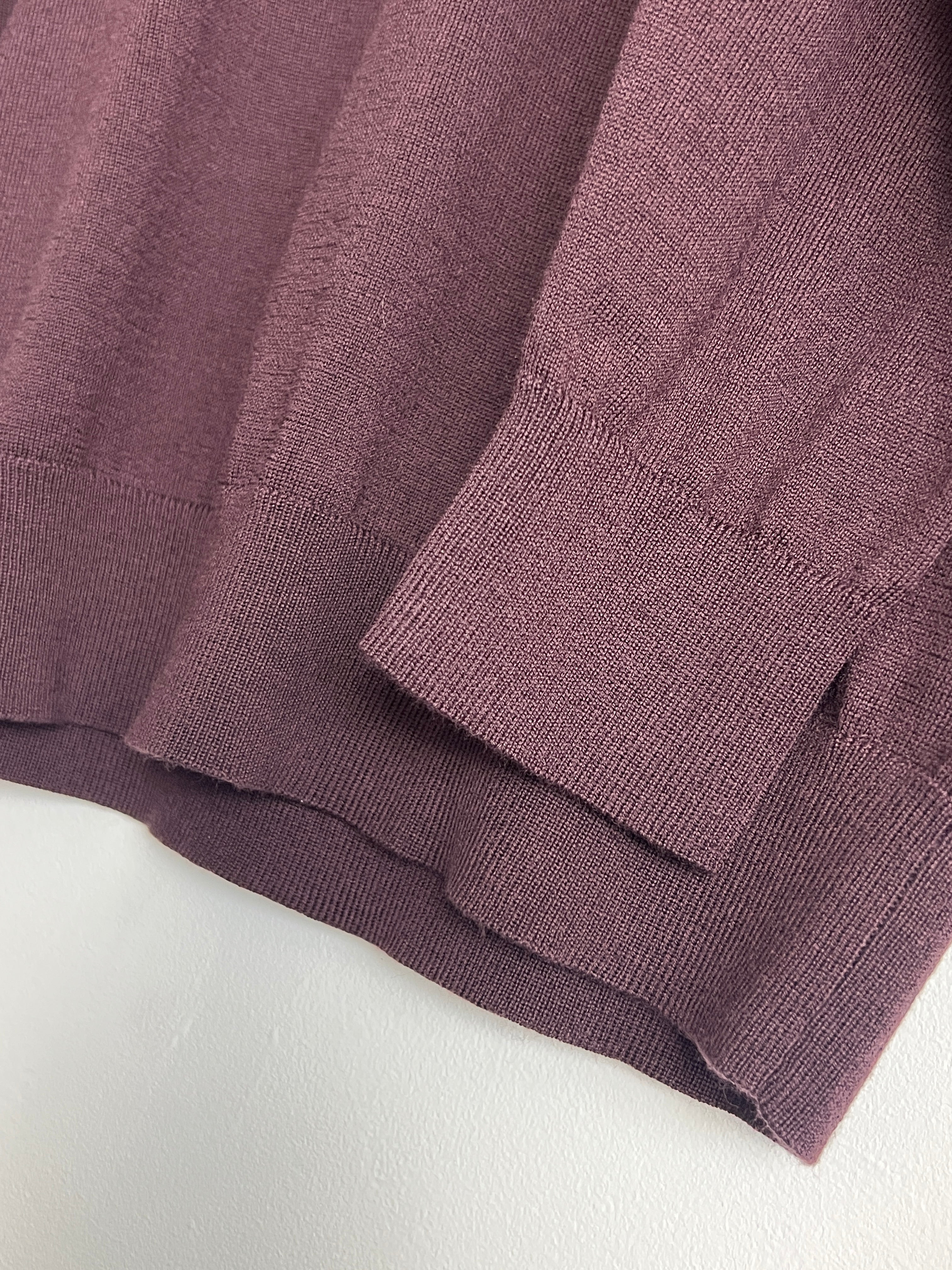 M&S Autograph Burgundy Roll Neck
