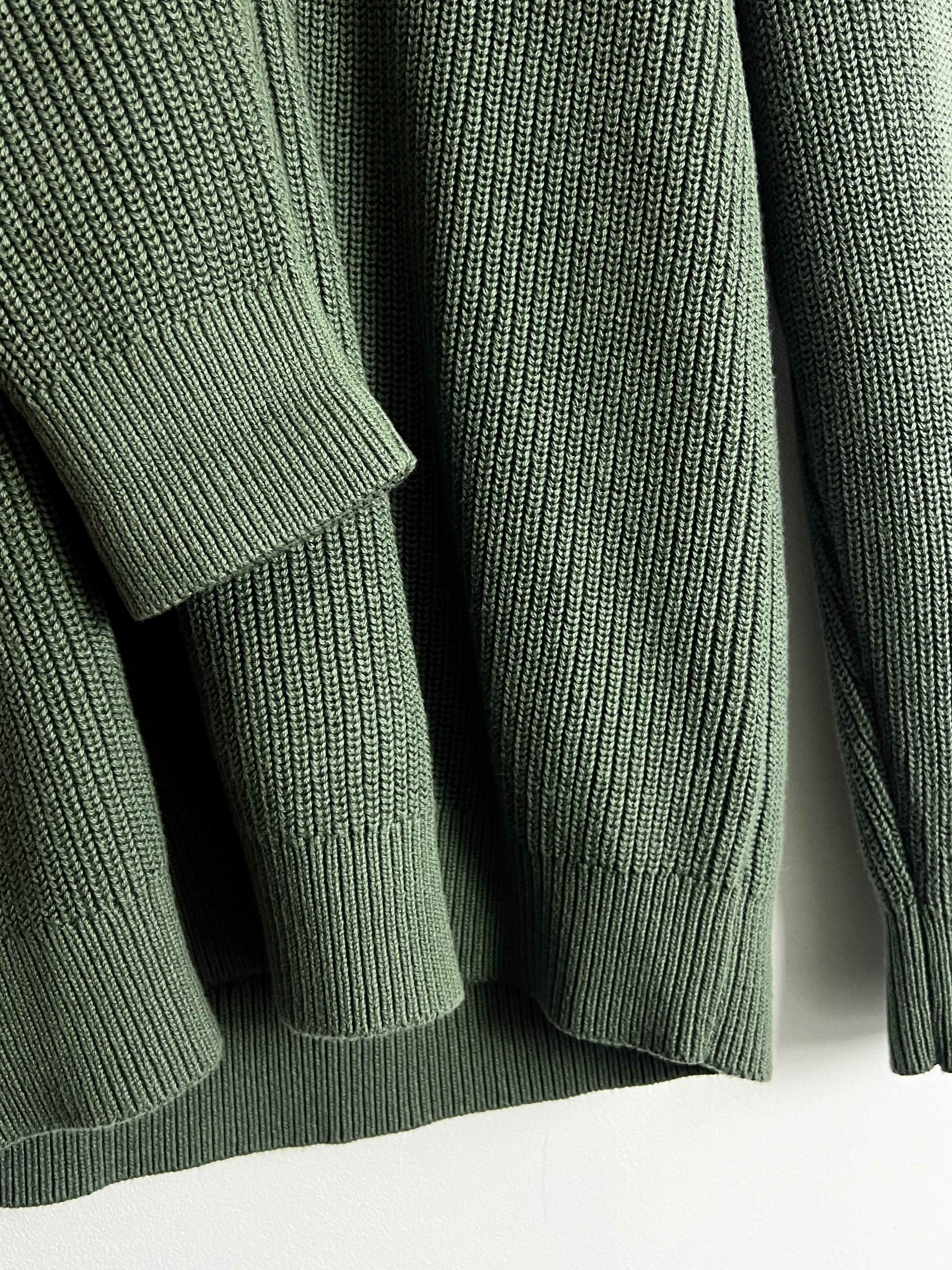 GAP Forest Green Button Neck Jumper