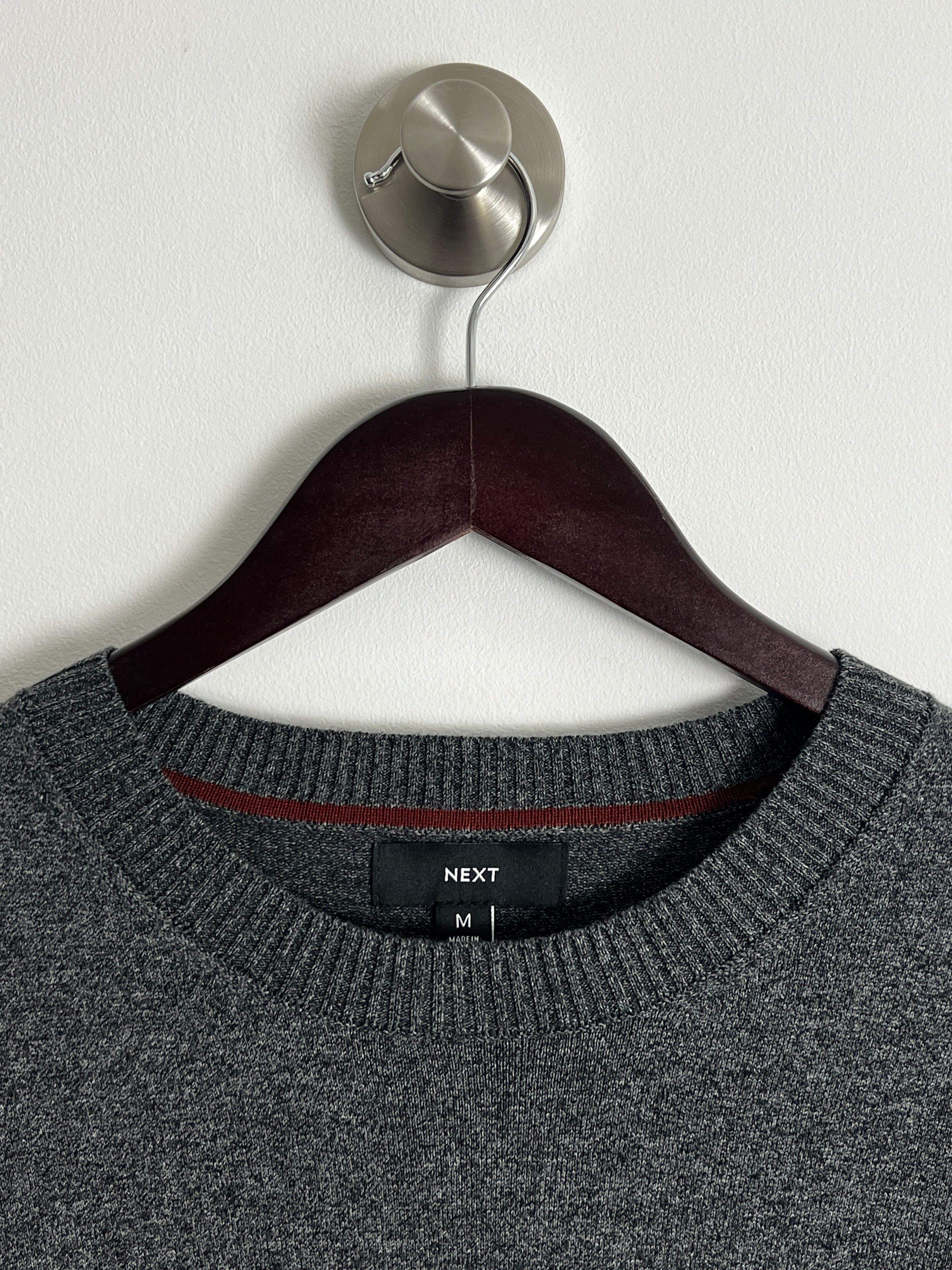 Next Charcoal Crew Neck Jumper