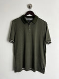 Ted Baker Khaki Patterned Polo Shirt