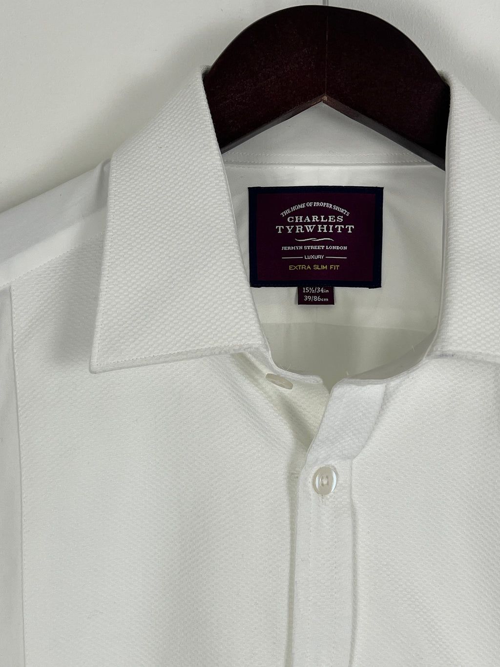 Charles Tyrwhitt White Luxury Dress Shirt