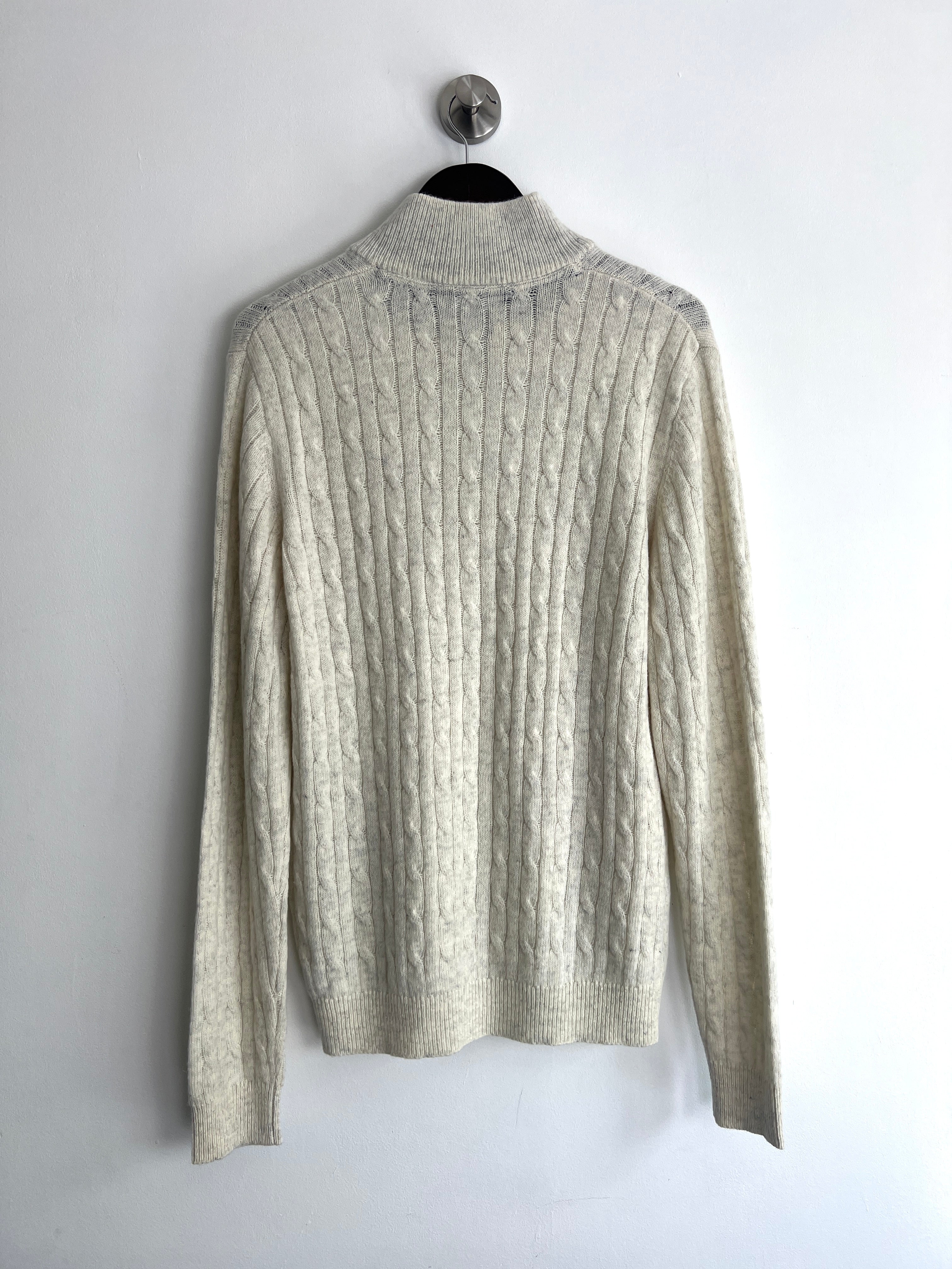 Crew Clothing Cream Quarter Zip