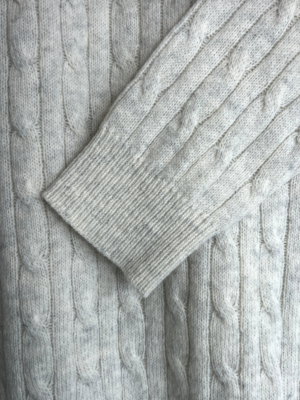 Crew Clothing Cream Quarter Zip