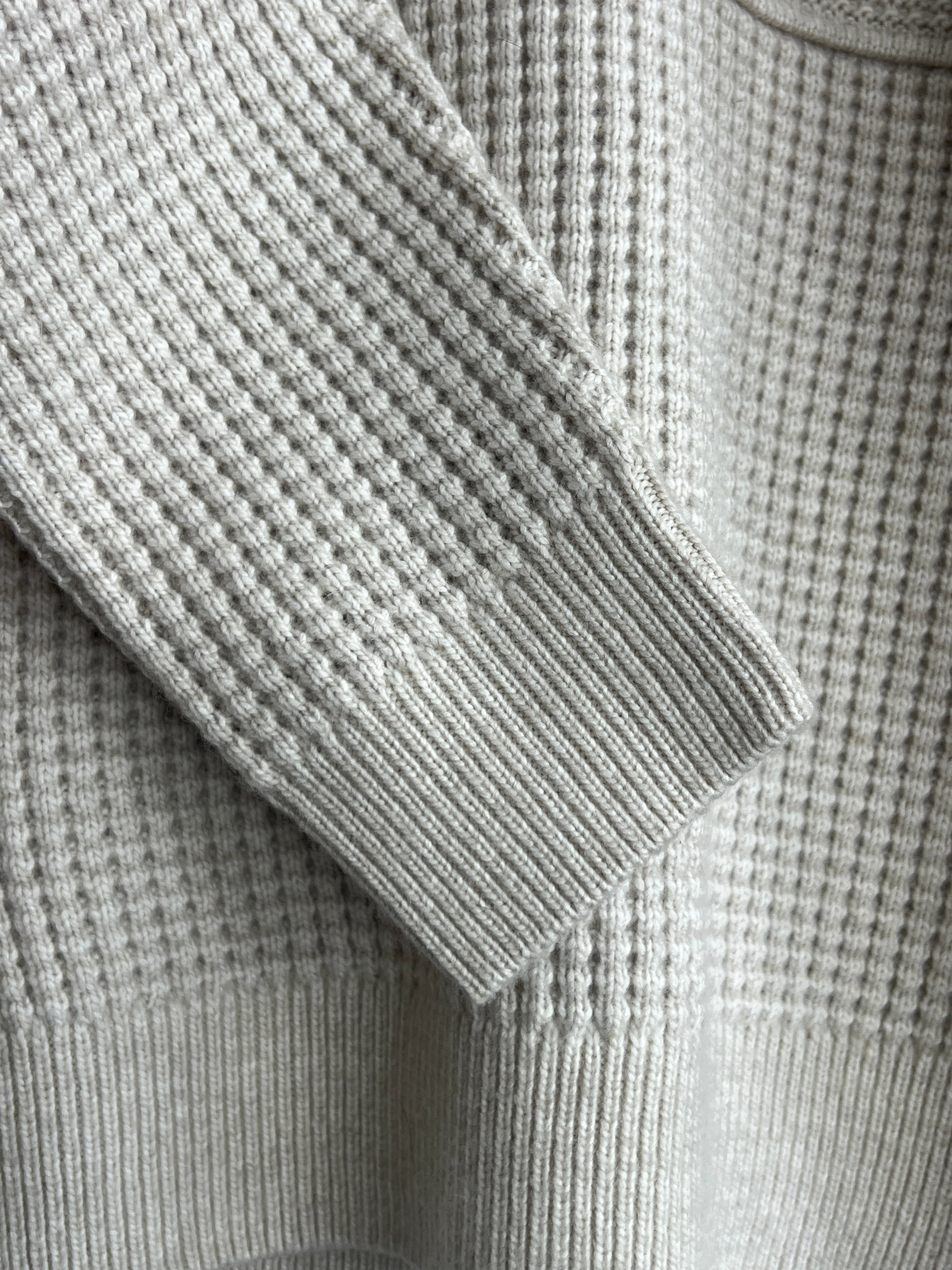M&S Cream Cable Knit Roll Neck Jumper