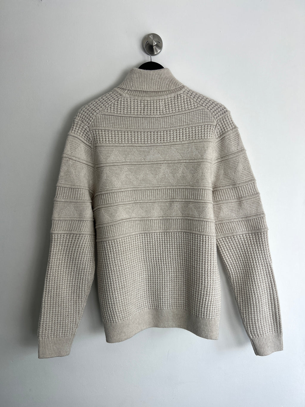 M&S Cream Cable Knit Roll Neck Jumper
