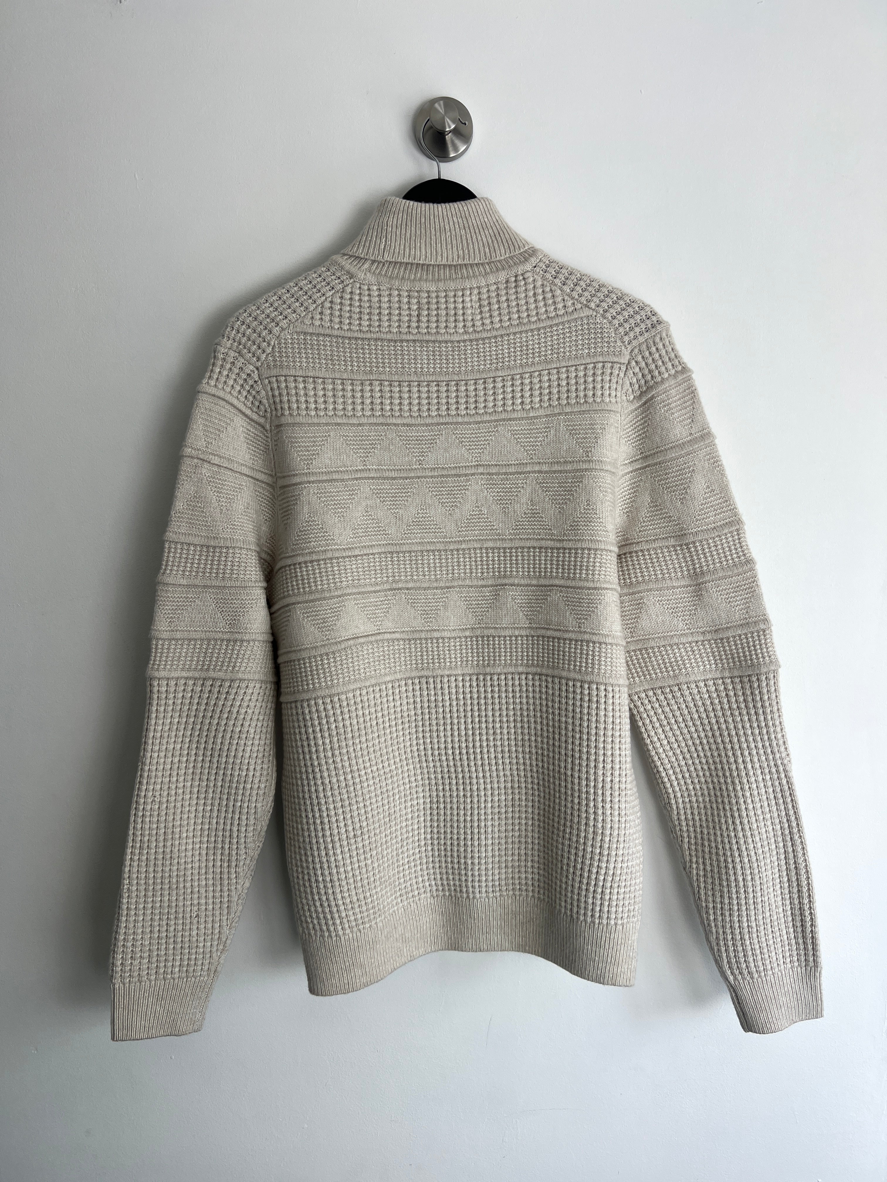 M&S Cream Cable Knit Roll Neck Jumper