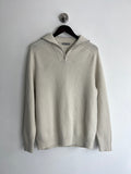 Tu Cream Quarter Zip Jumper