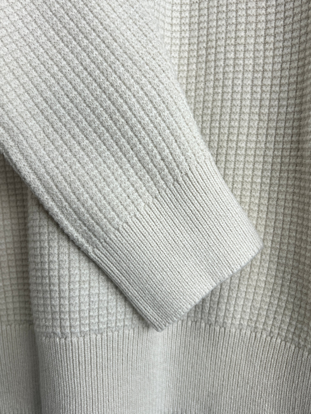 Tu Cream Quarter Zip Jumper