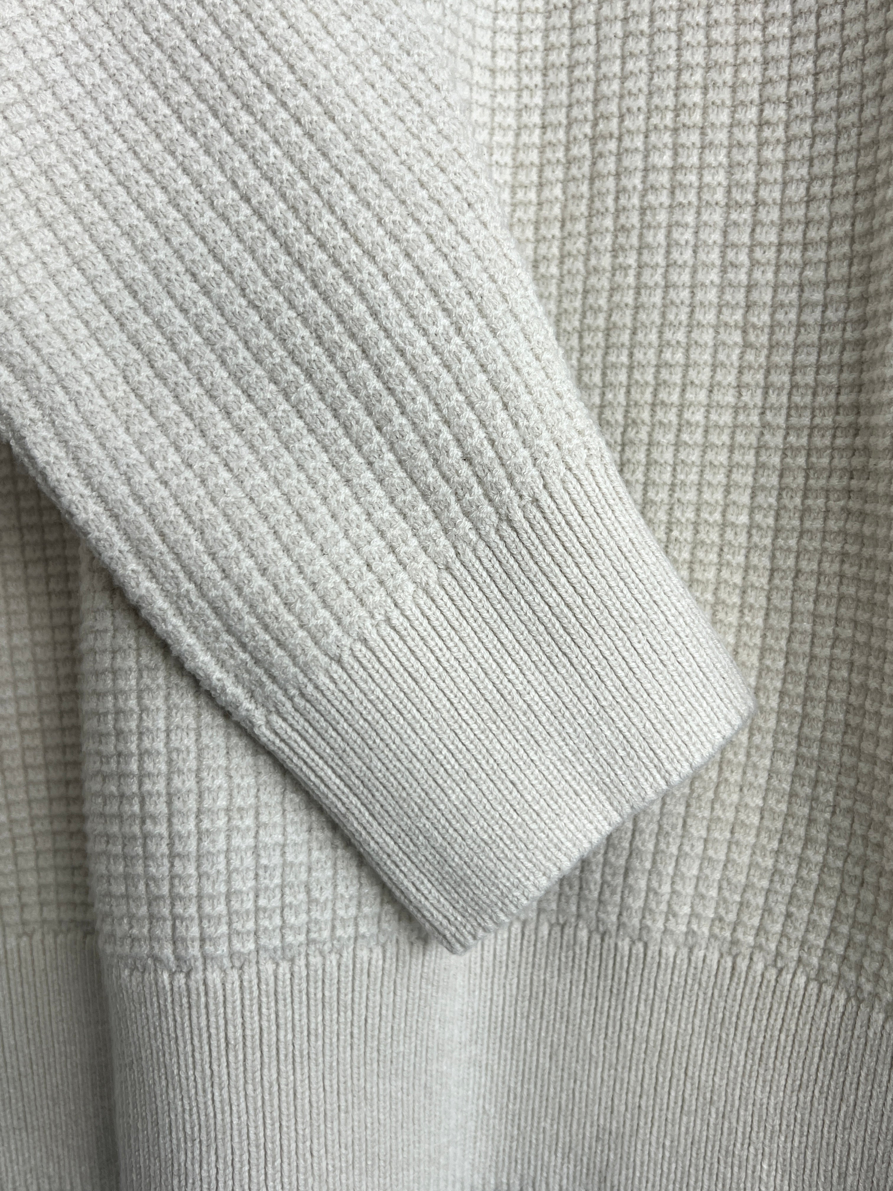Tu Cream Quarter Zip Jumper