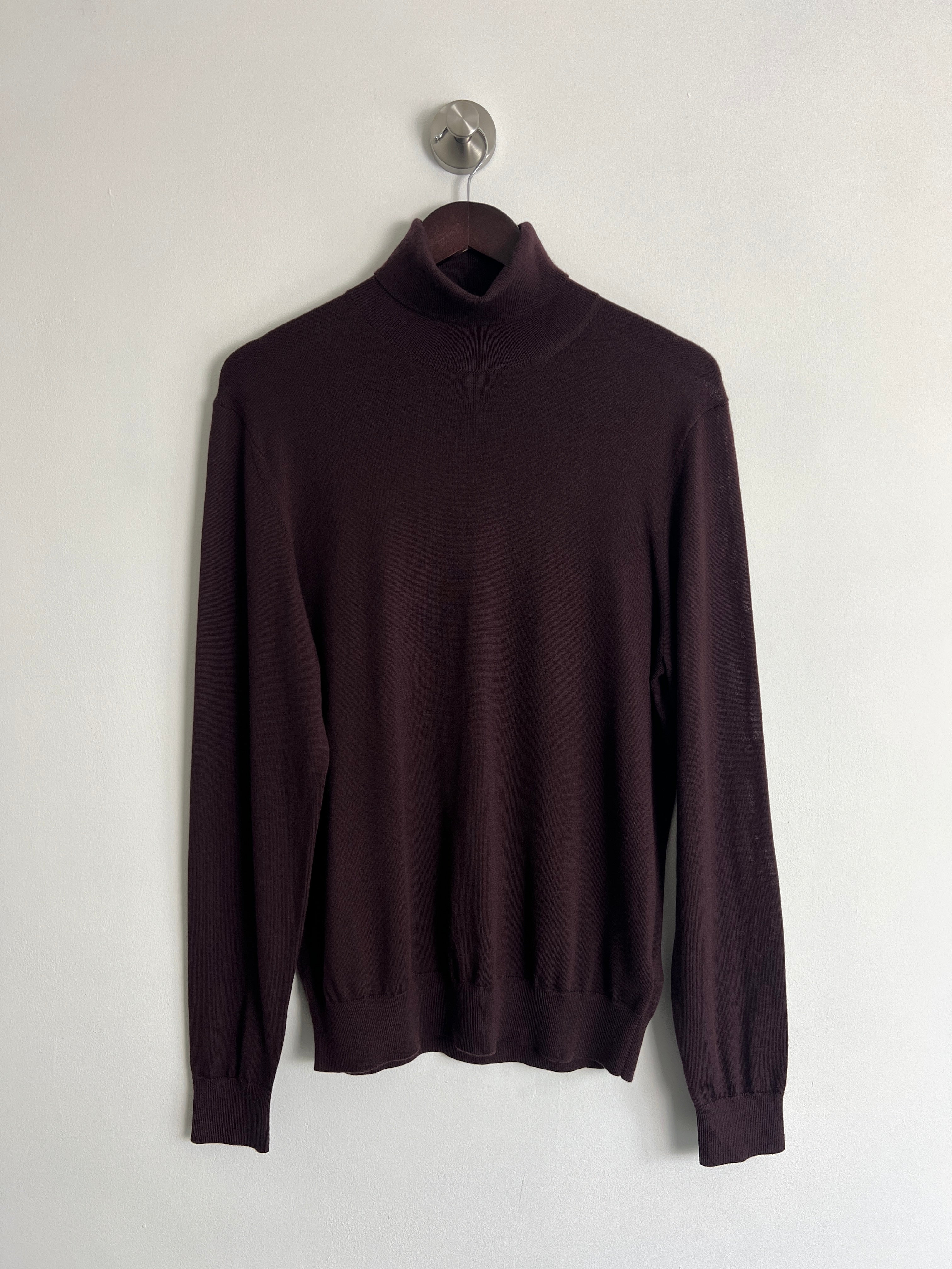 M&S Autograph Burgundy Roll Neck