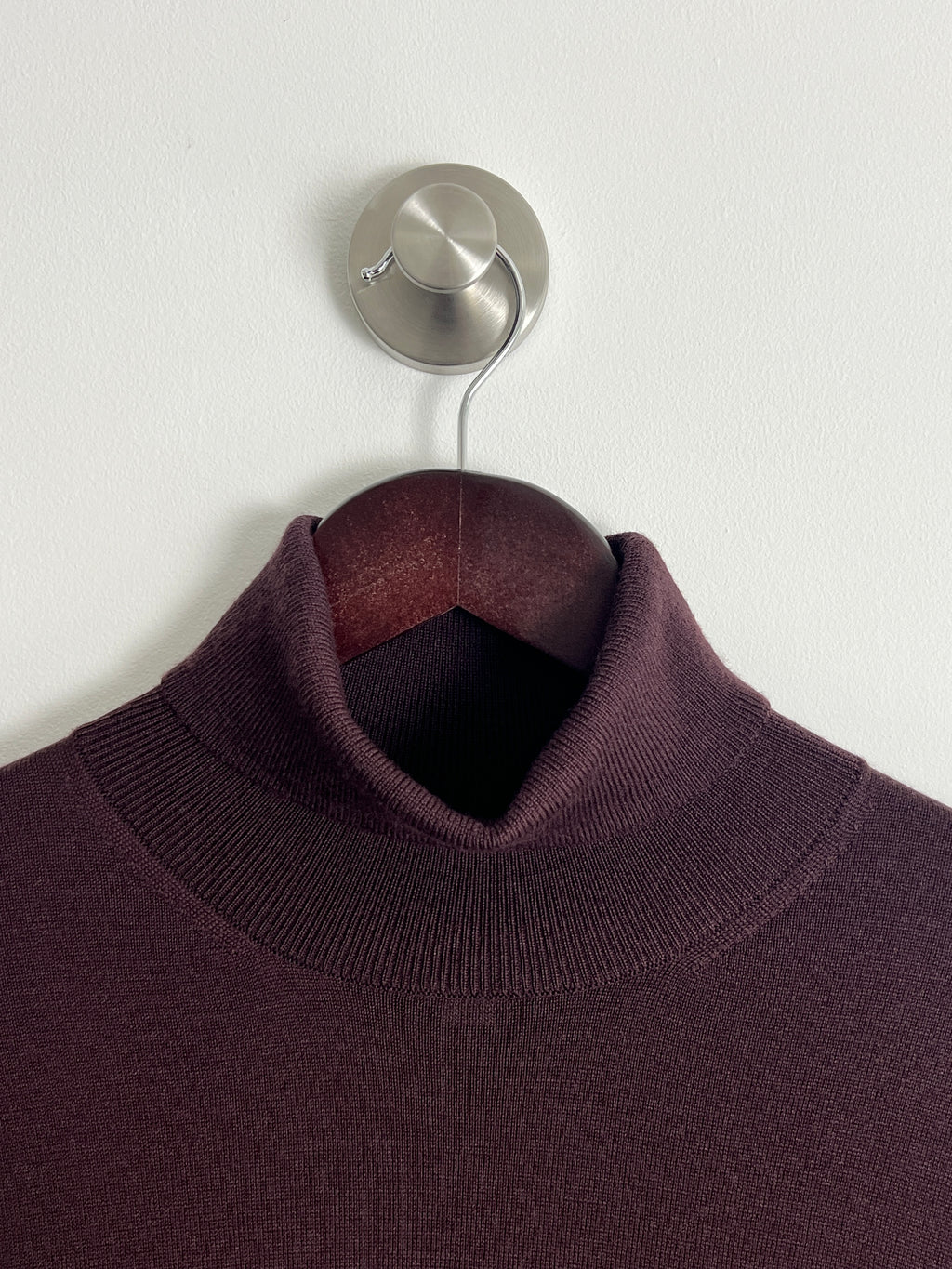 M&S Autograph Burgundy Roll Neck