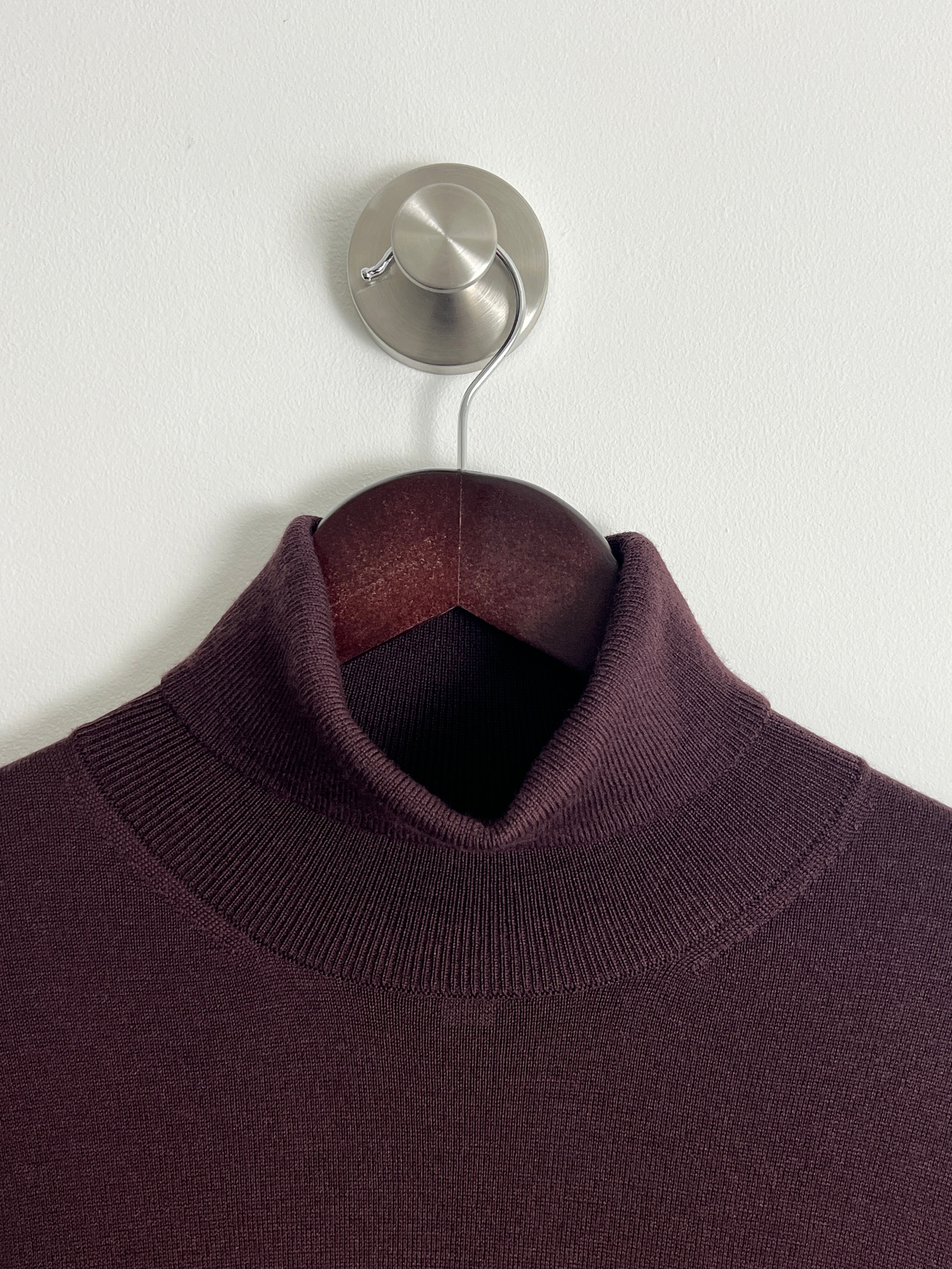 M&S Autograph Burgundy Roll Neck